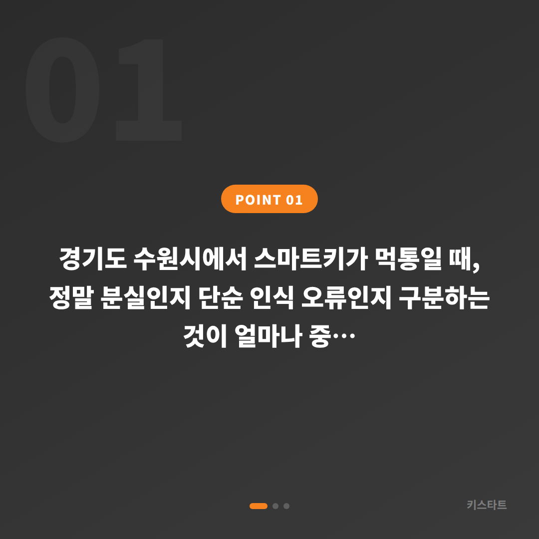 경기도 수원시 차키분실 vs 인식오류, 정확히 구분하고 대응하기 - 상황 요약