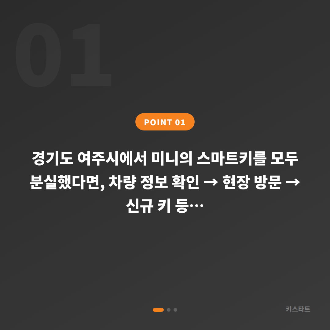 경기도 여주시 미니 차키분실 신규 제작 및 대응 가이드 - 상황 요약