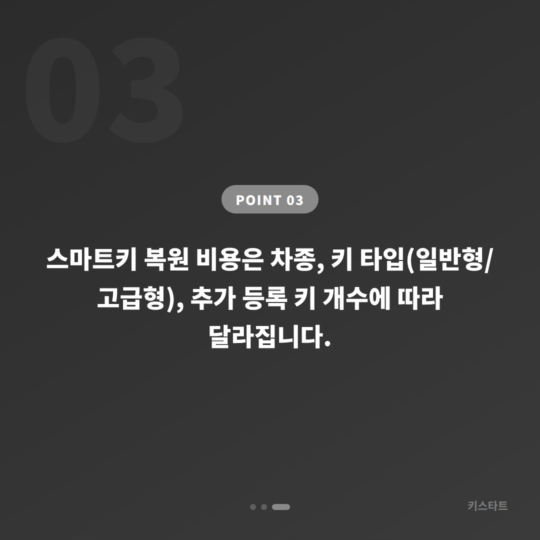 경상남도 의령군 차키분실, 스마트키 복원 가이드 - 비용 참고