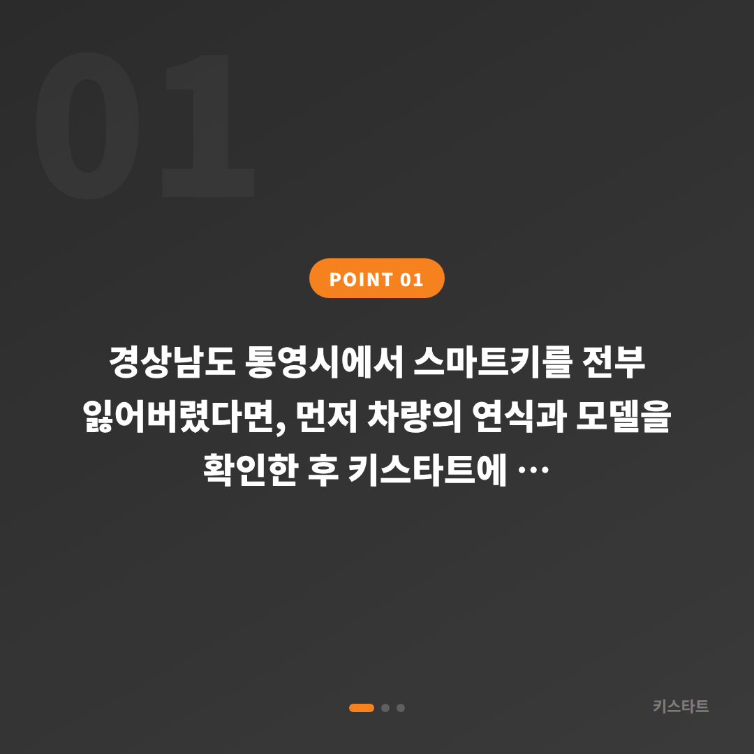 경상남도 통영시 차키분실 | 스마트키 전체 분실 시 복원 절차 안내 - 상황 요약