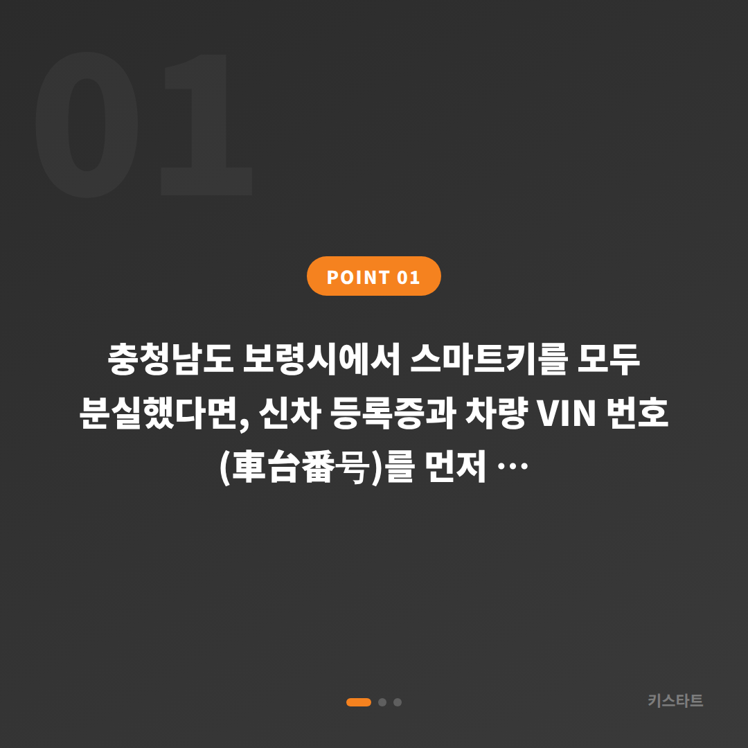충청남도 보령시 차키분실, 예비키 없을 때 먼저 확인할 점 - 상황 요약