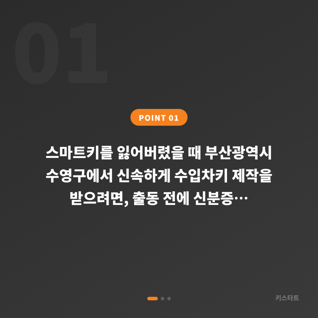 부산광역시 수영구 차키분실 시 신속한 제작을 위해 미리 챙길 것들 - 상황 요약