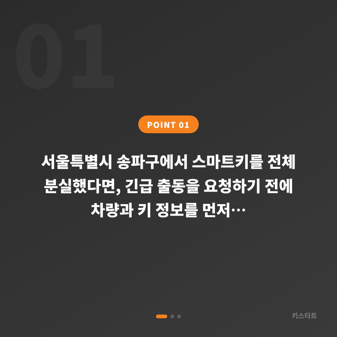 서울특별시 송파구 차키분실 긴급 대응 스마트키 제작 출동 전 필수 체크 - 상황 요약