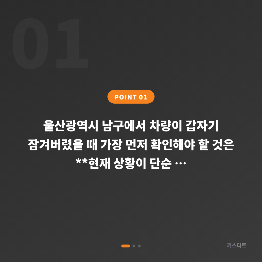 울산광역시 남구 차량 잠금 해제, 예비키 없을 때 수입차키 제작 확인사항 - 상황 요약