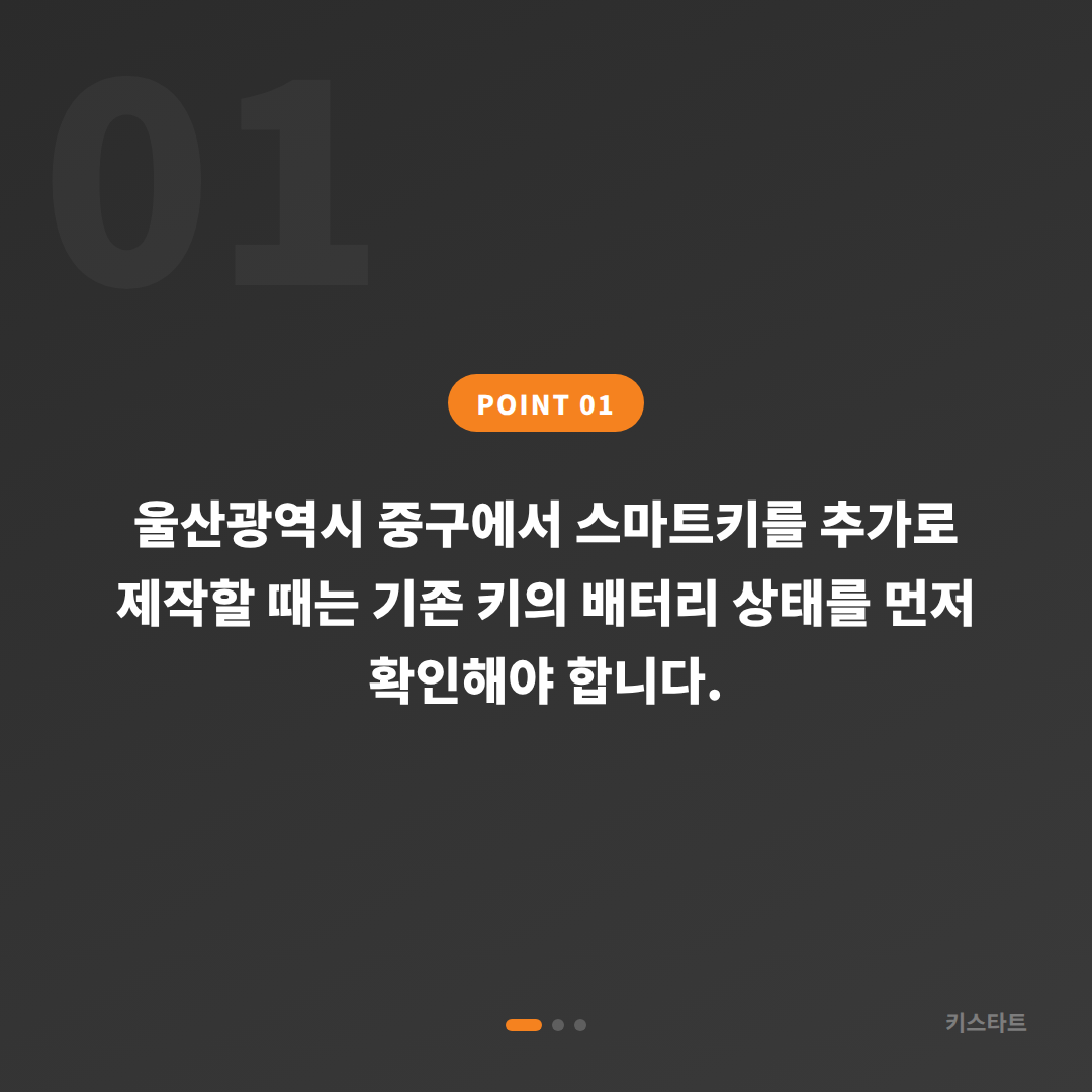 울산광역시 중구 수입차키 추가 제작할 때 배터리 방전 신호 대응 - 상황 요약