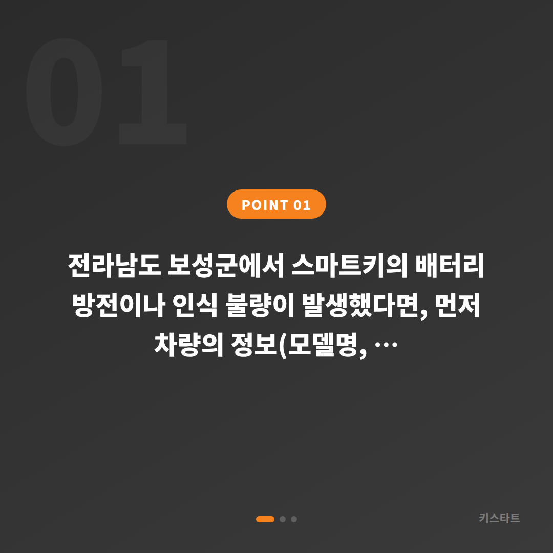 전라남도 보성군 수입차키 제작, 배터리·인식 불량 대응 - 상황 요약