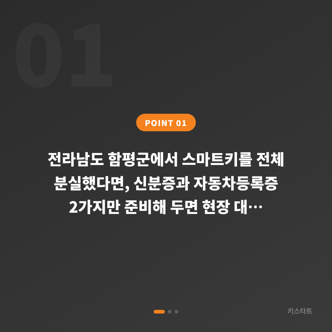 전라남도 함평군 차키분실 대비 미리 준비하면 좋은 것 - 상황 요약