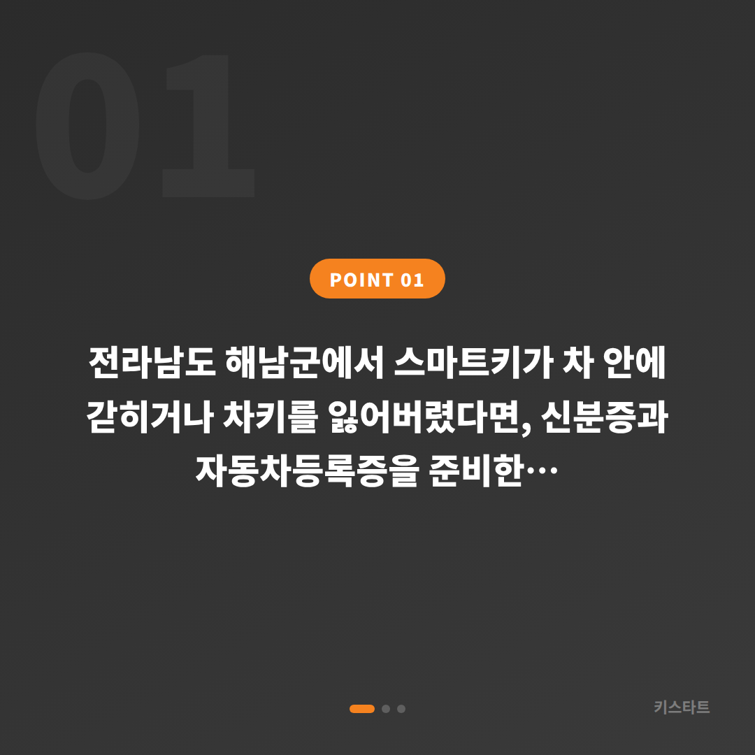 전라남도 해남군 수입차키 제작·차량 잠금 해제 출장 서비스 - 상황 요약