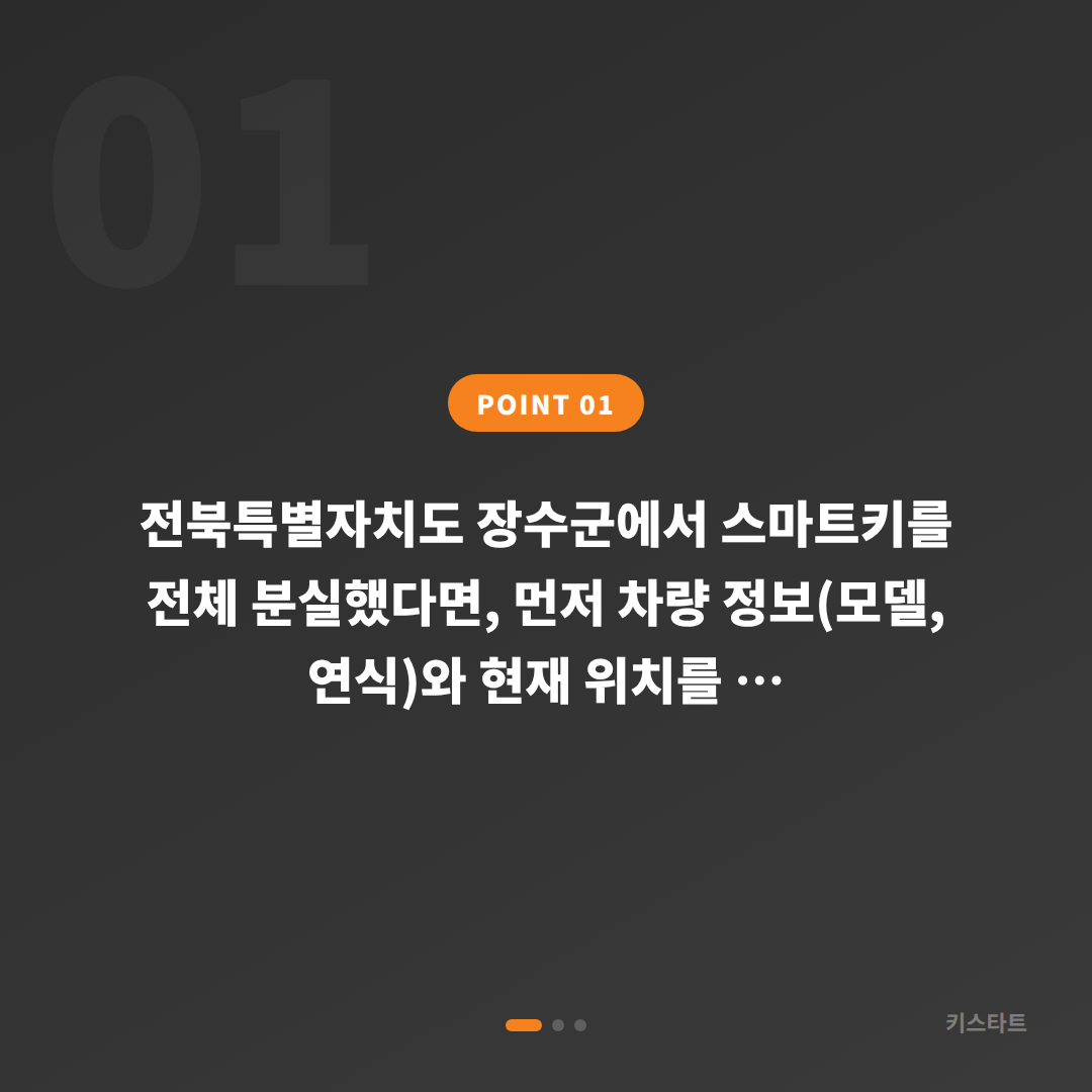 전북특별자치도 장수군 차키분실 스마트키 제작 완벽 해결법 - 상황 요약