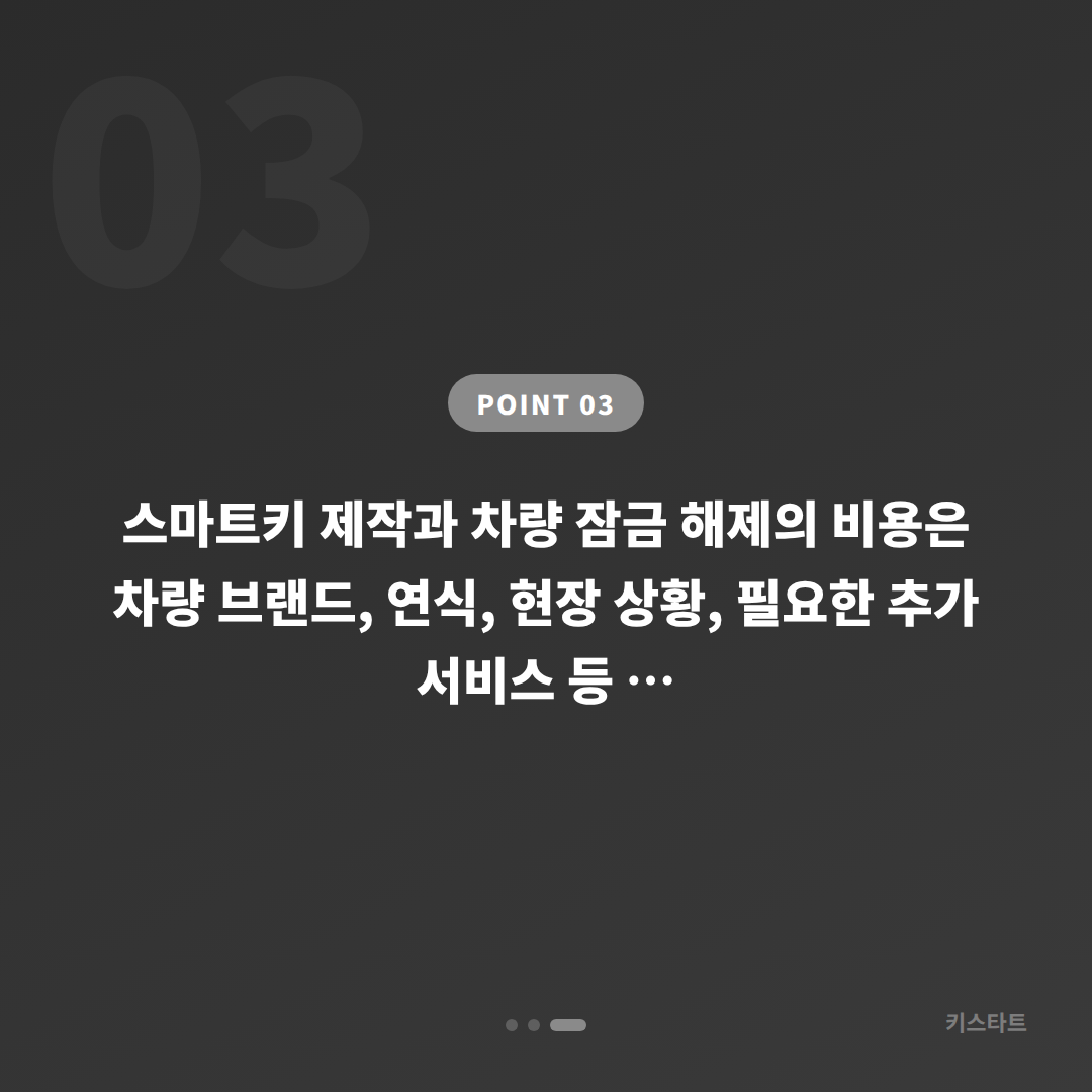 경상남도 창녕군 수입차키 제작으로 스마트키 분실에 대비하기 - 비용 참고