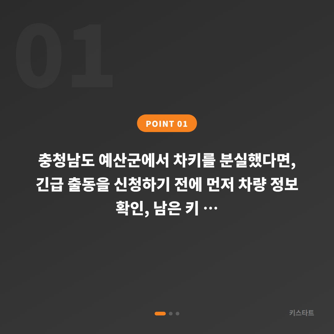 충청남도 예산군 차키분실, 스마트키 제작 전 확인할 체크 포인트 - 상황 요약