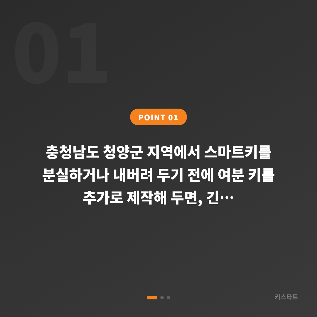 충청남도 청양군 수입차키 제작, 스마트키 분실 전 미리 준비 - 상황 요약