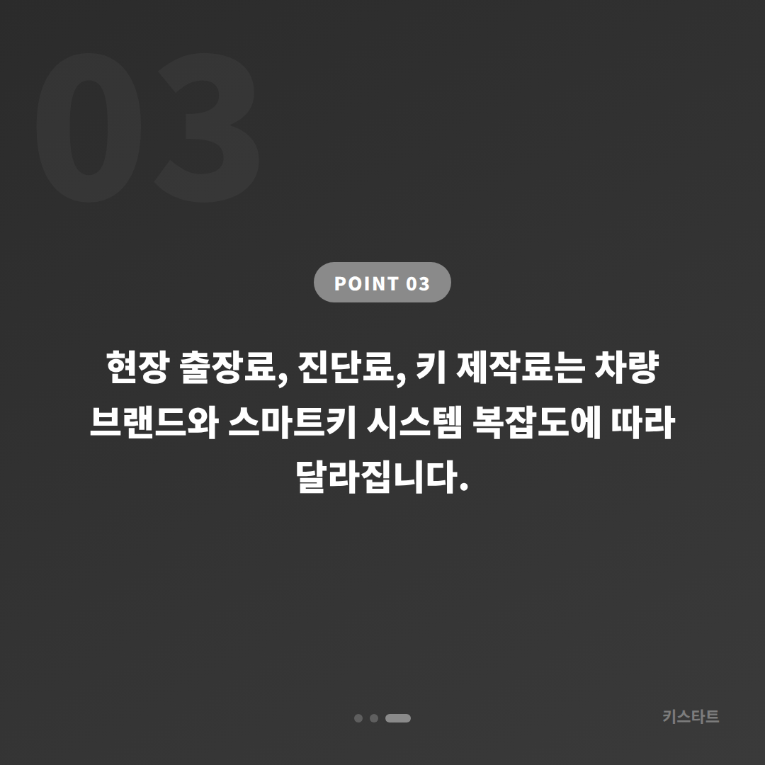 강원 태백시 스마트키 배터리 방전 시 차량 잠금 해제 수입차키 제작 - 비용 참고
