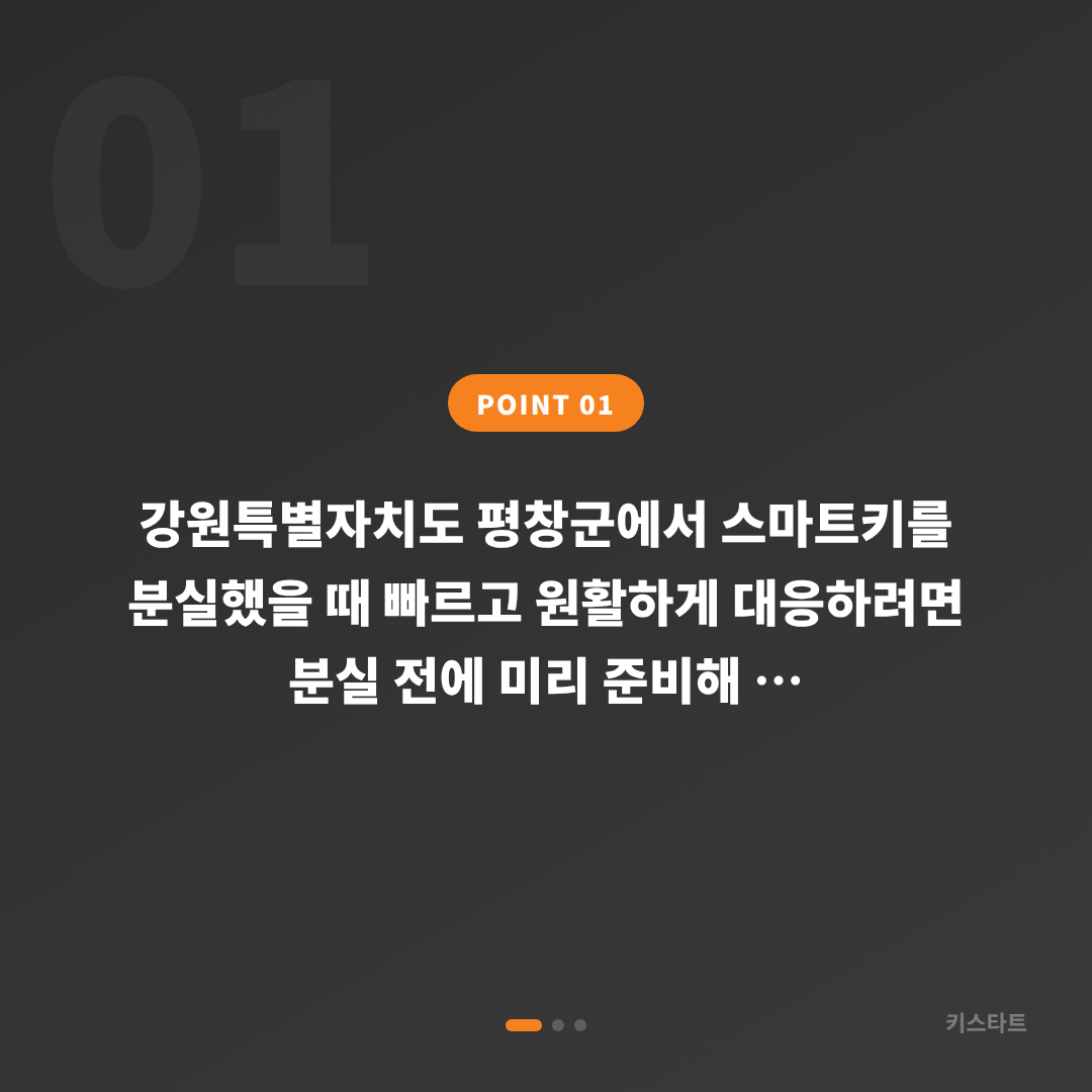 강원 평창군에서 차키분실 대비하는 스마트키 제작 전 준비물 - 상황 요약