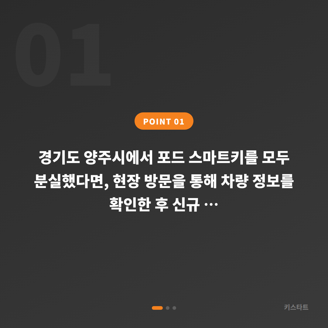 포드 경기도 양주시 차키분실 제작 출장 비용 기준 안내 - 상황 요약